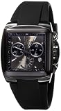 ESQ by Movado Men's 07301370 Bracer Black Rubber Strap Black Rectangular Dial Watch Free Shipping