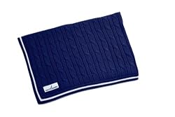 NauticaWilliamCableNavyKnitBlanket