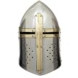 Antique Replica Full-Size Metal Crusader's Helmet
