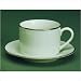 Ten Strawberry Street SL0009 Silver Line 6 oz. Tea Cup and Saucer