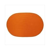 Solid Mango Braided Rug Size: Oval 2 x 3