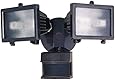 Heath Zenith HZ-5512-BZ 300-watt Quartz Halogen Motion-Sensing Twin Security Light, Bronze