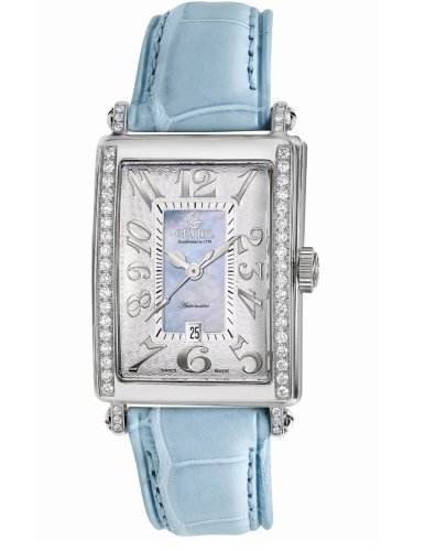 Gevril Women's Glamour Automatic Blue Diamond Watch #6207NE