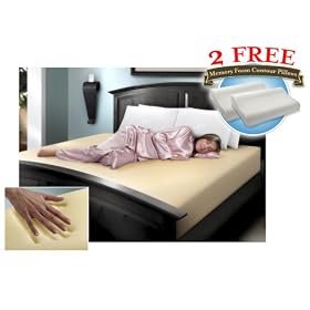 Sarah Peyton 10-Inch Queen Memory Foam Mattress with 2 Contour Pillows