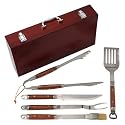 Mr. Bar-B-Q 5-Piece Stainless-Steel and Hardwood Barbecue Tool Set