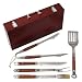 Outdoor Living : Mr. Bar-B-Q 5-Piece Stainless-Steel and Hardwood Barbecue Tool Set