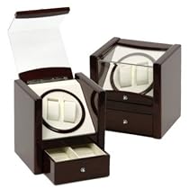 Double Automatic Watch Winder One Turntable With 4 Timer Settings.