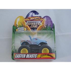 Hot Wheels Monster Jam 2009 Easter Beasts #7/8 Blue Jurassic 1:64 Scale Collectible Truck