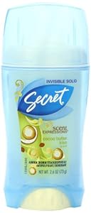 Secret Scent Expressions Cocoa Butter Kiss Scent Women's Invisible Solid Antiperspirant & Deodorant Twin Pack 5.2 Oz
