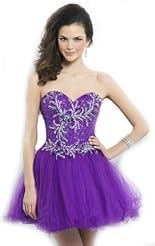Chiffon/Taffeta/Tulle Crystal Beaded Lace Crystals Applique Evening Dress/Wedding Party Dress 