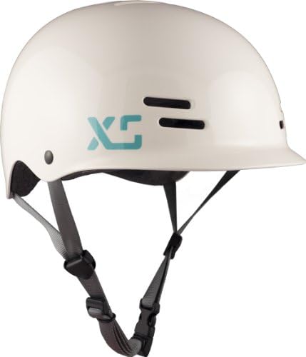 XS Helmets Women's Freeride All-Season Helmet with Removable Ear Covers, Gloss White, Medium/Large