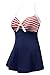 Ebuddy Vintage Sailor Pin Up Swimsuit One Piece Skirtini Cover Up Swimdress