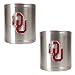 Oklahoma Sooners NCAA 2pc Stainless Can Holder Set by Great American Products