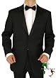 Giorgio Men's Tuxedo Suit 2 Button Peak Lapel Black
