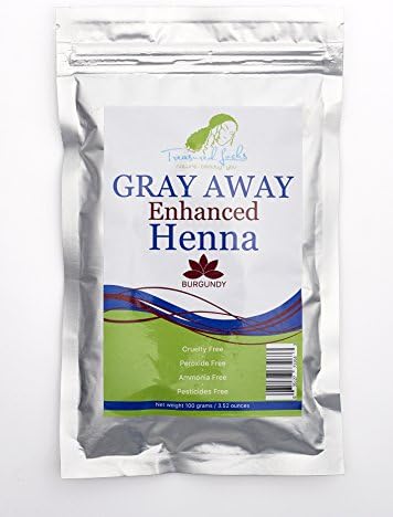 Treasured Locks Gray Away Enhanced Henna- Burgundy