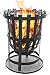 Gardeco Outdoor Large Steel Brazier Complete with Barbeque Grill - Ideal For Burning Garden Rubbish