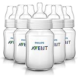 Philips AVENT Classic Plus BPA Free Polypropylene Bottles, 9 Ounce (Pack of 5)