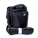 Samsung NC10-14GW 10.2-Inch Netbook Fit Vertical Cross Body Messenger Bag with Padded Shoulder Strap - Black