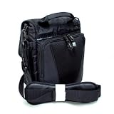 Sony DVP-FX930 9-Inch Portable DVD Player Fit Vertical Cross Body Messenger Bag with Padded Shoulder Strap - Black