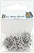 Blue Moon Silver Plated Metal Connectors, 5-Hole Heart Chandelier, 6/Pkg