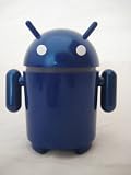 Android Robot Style USB Rechargeable FM/MP3 Player w/ Stereo Speaker, Micro SD & TF Card input, 3.5mm headphone; Color : BLUE