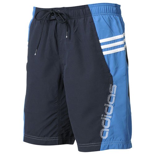 adidas（アディダス） 【メンズ】【水着・スイムウェア】サイドロゴビーチショーツ　ネイビー×ブルー