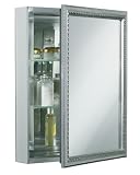Kohler K-CB-CLW2026SS Single door 20W x 26H x 5-1/4D aluminum cabinet with decorative silver fram