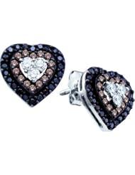 0.50CTW COGNAC DIAMOND FASHION EARRING
