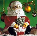 Sculpted Christmas Cookie Jars 10 Inch Santa