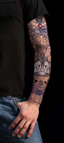 NHL Los Angeles Kings Tattoo Sleeves