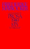 Gesammelte Prosa 1949-1975 - Friederike Mayr&ouml;cker