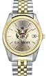 Frontier Two-Tone Case & Bracelet, US Army Dial w/Date