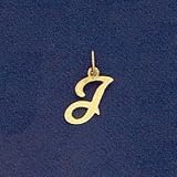 Letter J Initial Pendant