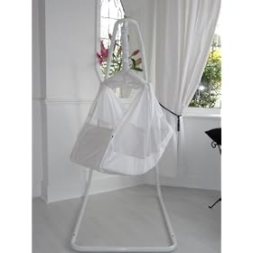 Amby Natures Nest Motion Bed Hammock Package : Colour White Includes Two Fitted Sheets