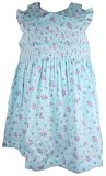 Laura Ashley Pique SunDress - Blue-9 Months