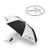 Compact Travel Umbrella featuring the Dalmatian (1.5 X 1.5 X 14 inches)
