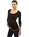 PattyBoutik Mama Trim Scoop Neck Maternity Tunic Top