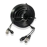 Zmodo W-VP2015 AWG22 Video + Power CCTV Cable (15 Meters, 50 Feet)