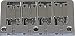 4 STRING BASS BRIDGE CHROME