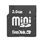 SanDisk SDSDM-2048-A10M 2 GB Mini SD Card (Retail Package)