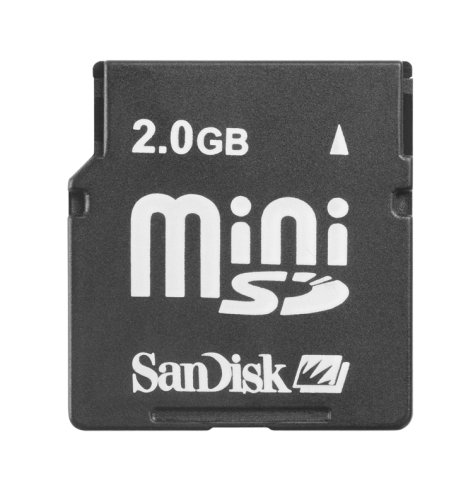 Electronics: SanDisk SDSDM 2048 A10M 2 GB Mini SD Card  Retail Package 
