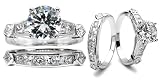 Brooke's CZ Wedding Ring Set