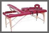 Soozier 4 Foam Wide Portable Massage Reiki Table-Rose