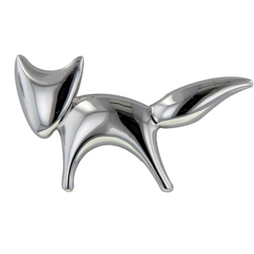 Childrens Toyshop  Jewelry : Brilliant Silver Tone Fox Animal Pin Brooch