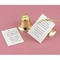 Gold Tone Bell And Favor Cards