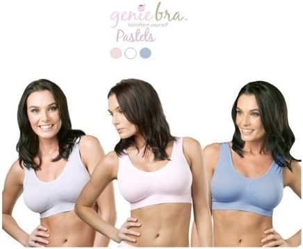 Se7en Fashion Genie Bra Pastel Color Set of 3 w/ Pads (XX-Large)