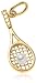 14k Yellow Gold and Pearl Tennis Racquet Charm