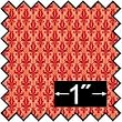 Victorian Damask Apricot Silk Fabric for Dollhouse Miniatures