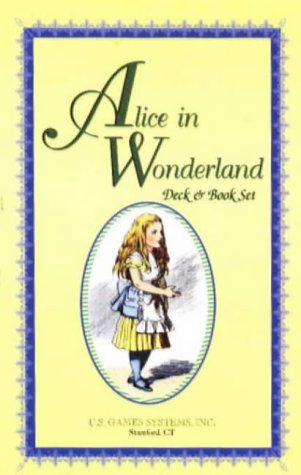 alice in wonderland deck and book set with cards