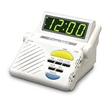 Sonic Boom Vibrating Alarm Clock with Plug Outlet for Lamp Built-In Receiver